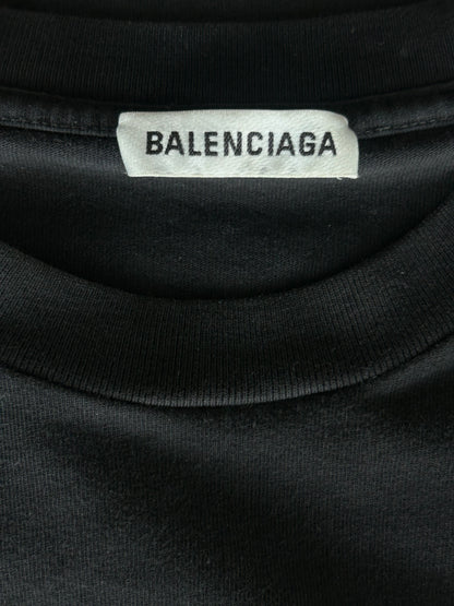 Balenciaga Black & Green Eco Logo T-Shirt