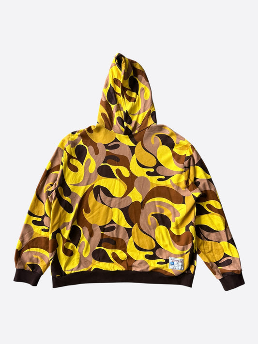 Marni Yellow Abstract Camouflage Print Hoodie