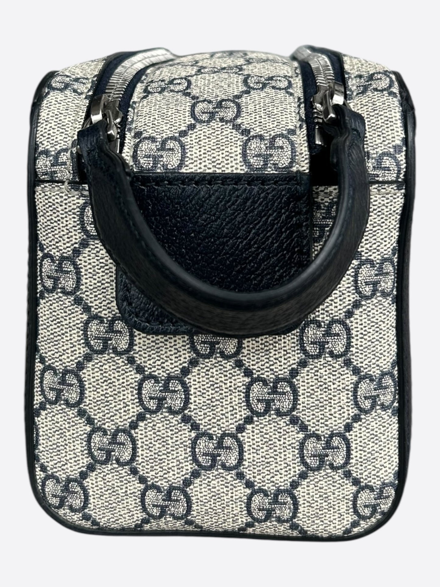 Gucci Beige & Black GG Supreme Toiletry Bag