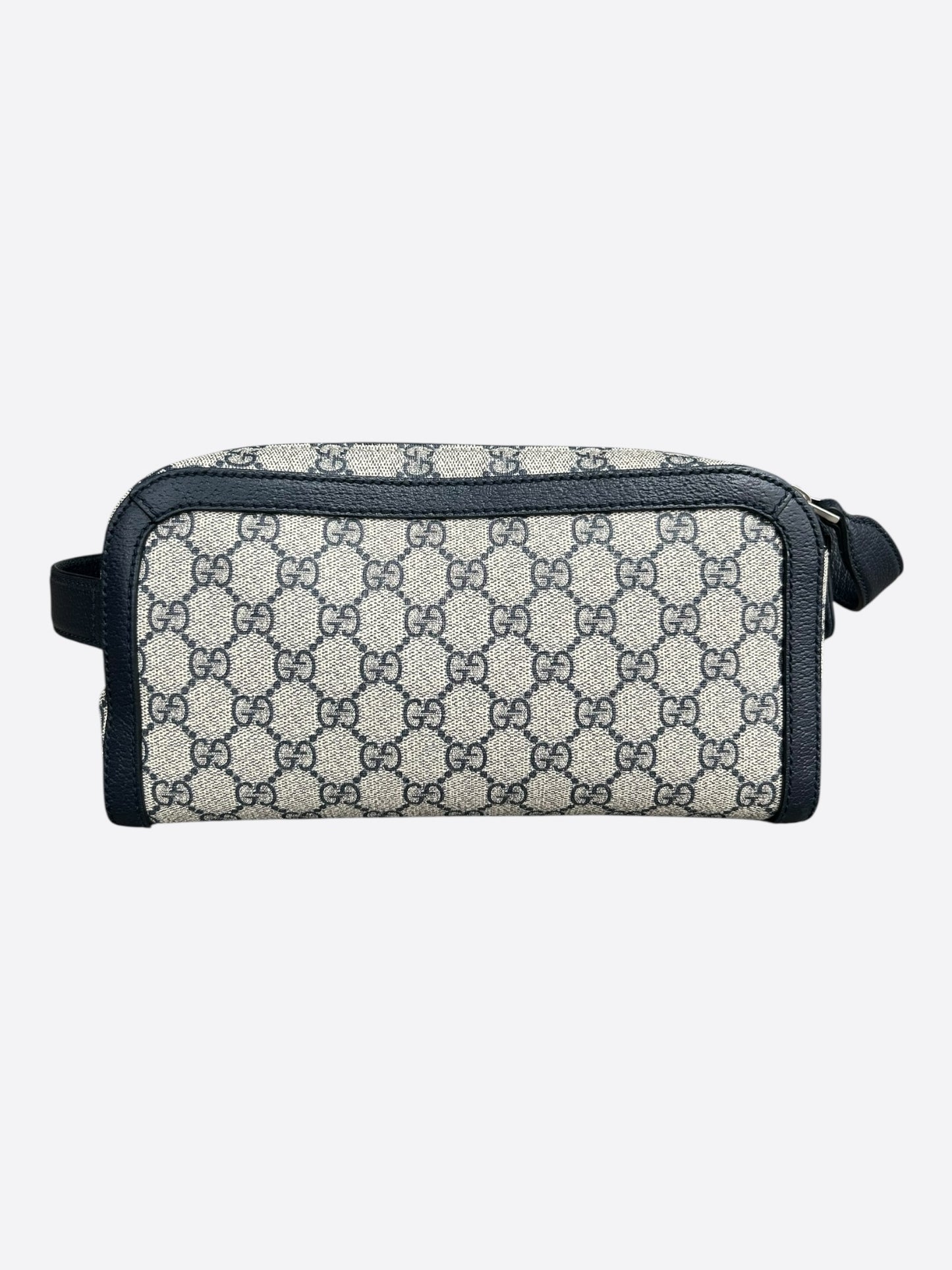 Gucci Beige & Black GG Supreme Toiletry Bag