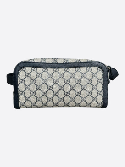 Gucci Beige & Black GG Supreme Toiletry Bag