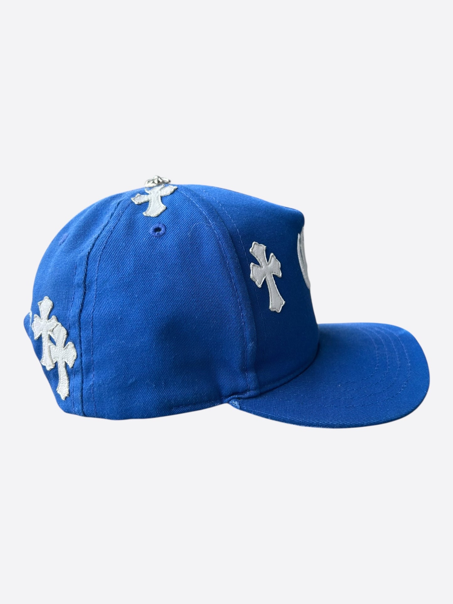 Chrome Hearts Blue & White Cross Patch Hat
