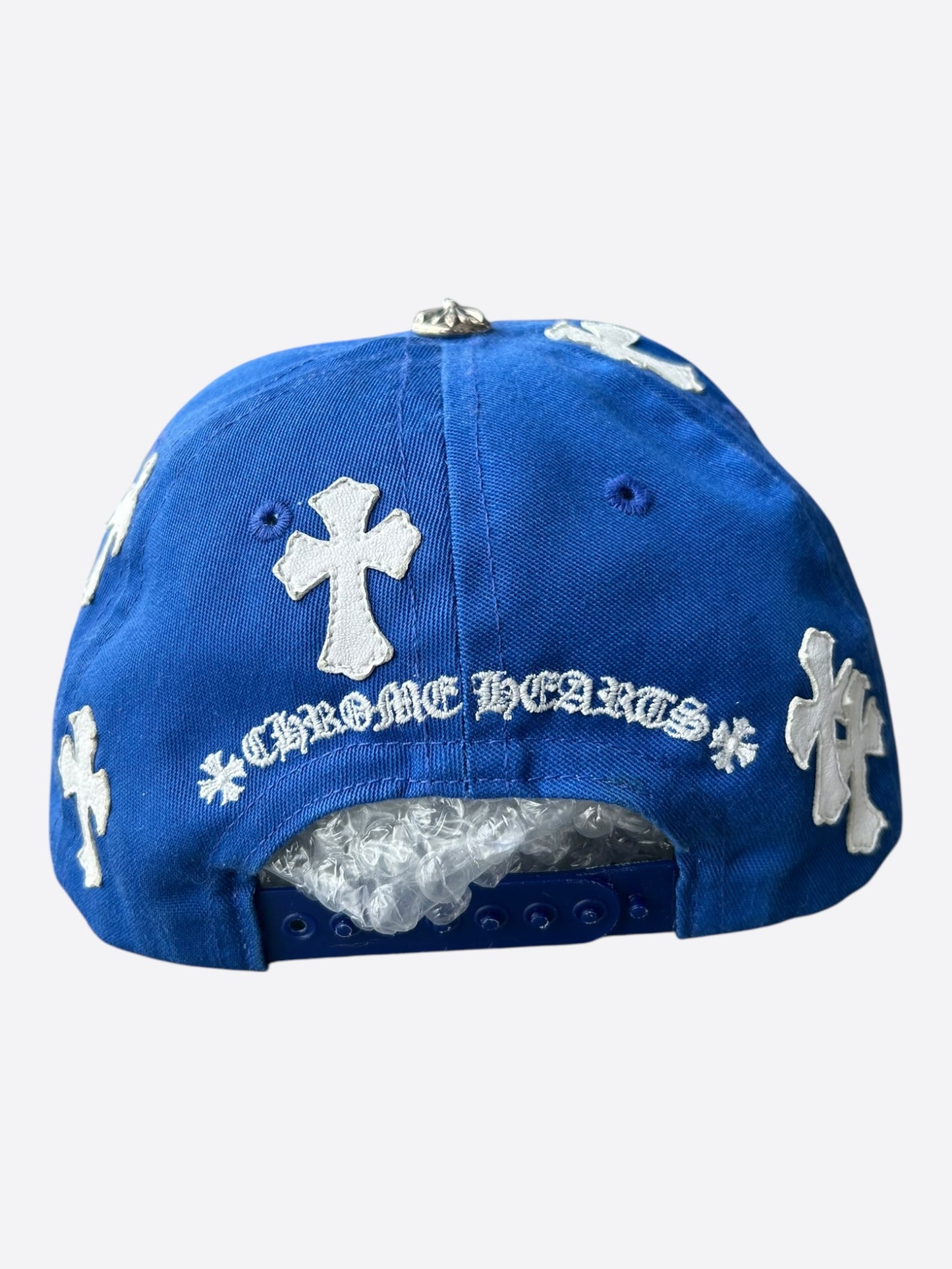 Chrome Hearts Blue & White Cross Patch Hat