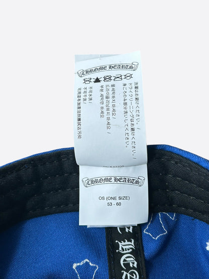Chrome Hearts Blue & White Cross Patch Hat