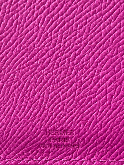 Hermes Pink Epsom Tarmac Passport Holder