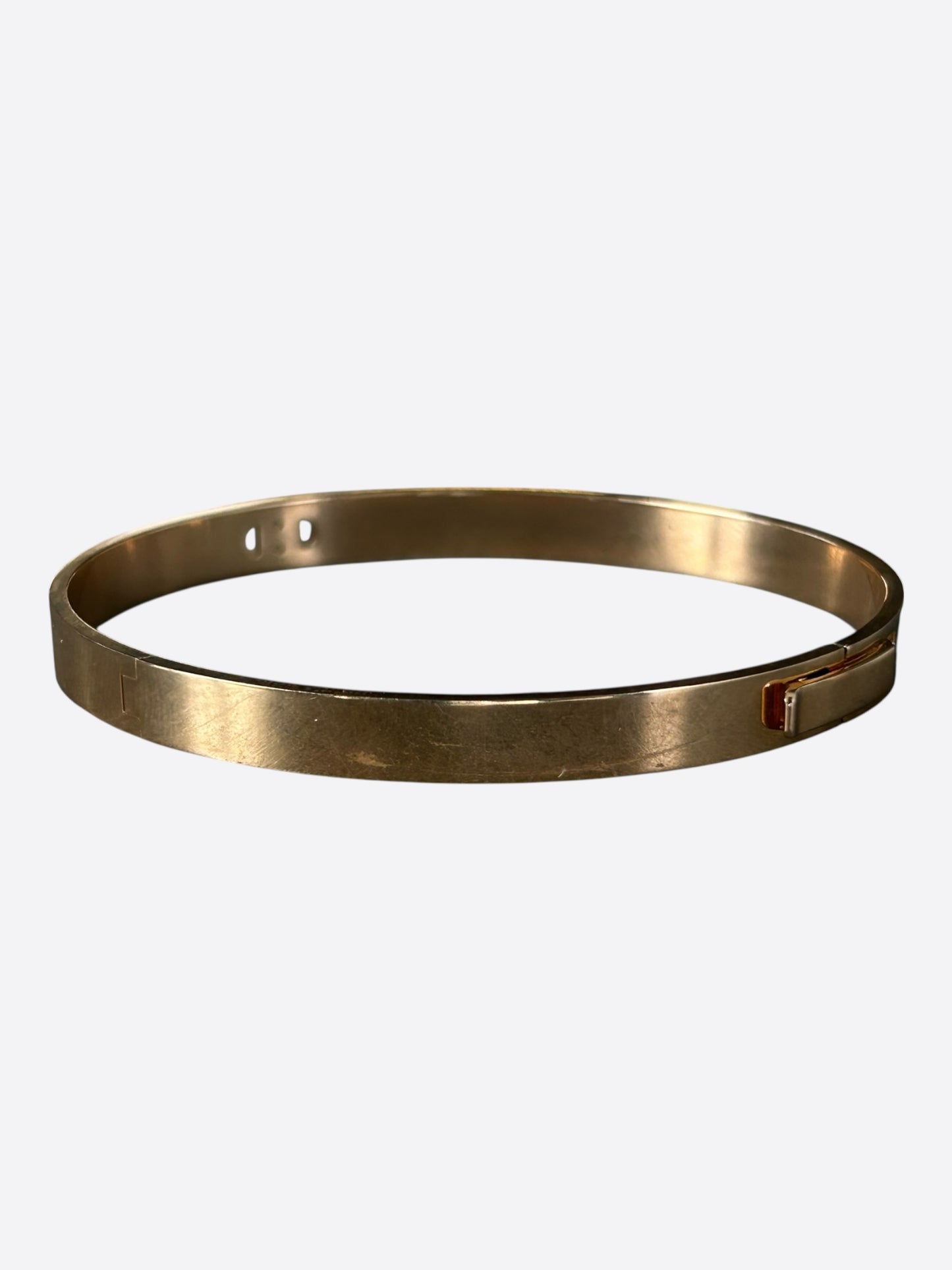 Hermes Yellow Gold & Diamond H d'Ancre Bracelet