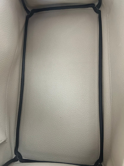 Hermes Cream Ostrich & Palladium Hardware Birkin 30