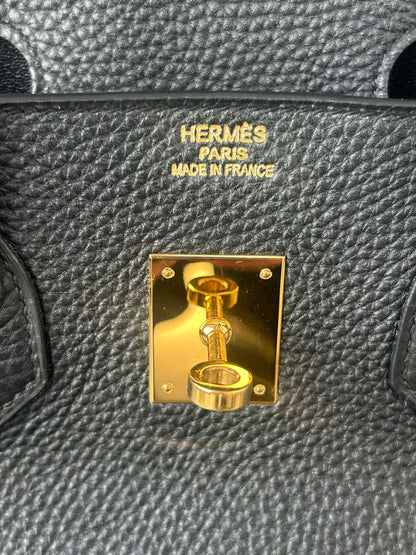 Hermes Black Togo & Gold Hardware Birkin 35