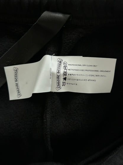 Chrome Hearts Black Cross Patch Sweatpants
