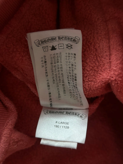 Chrome Hearts Drake Red Certified Cross Logo Hoodie