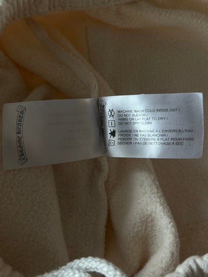 Chrome Hearts Drake Cream & Pink Certified Chrome Cross Logo Sweatpants