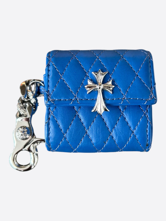 Chrome Hearts Blue London Exclusive Quilted Airpods Case