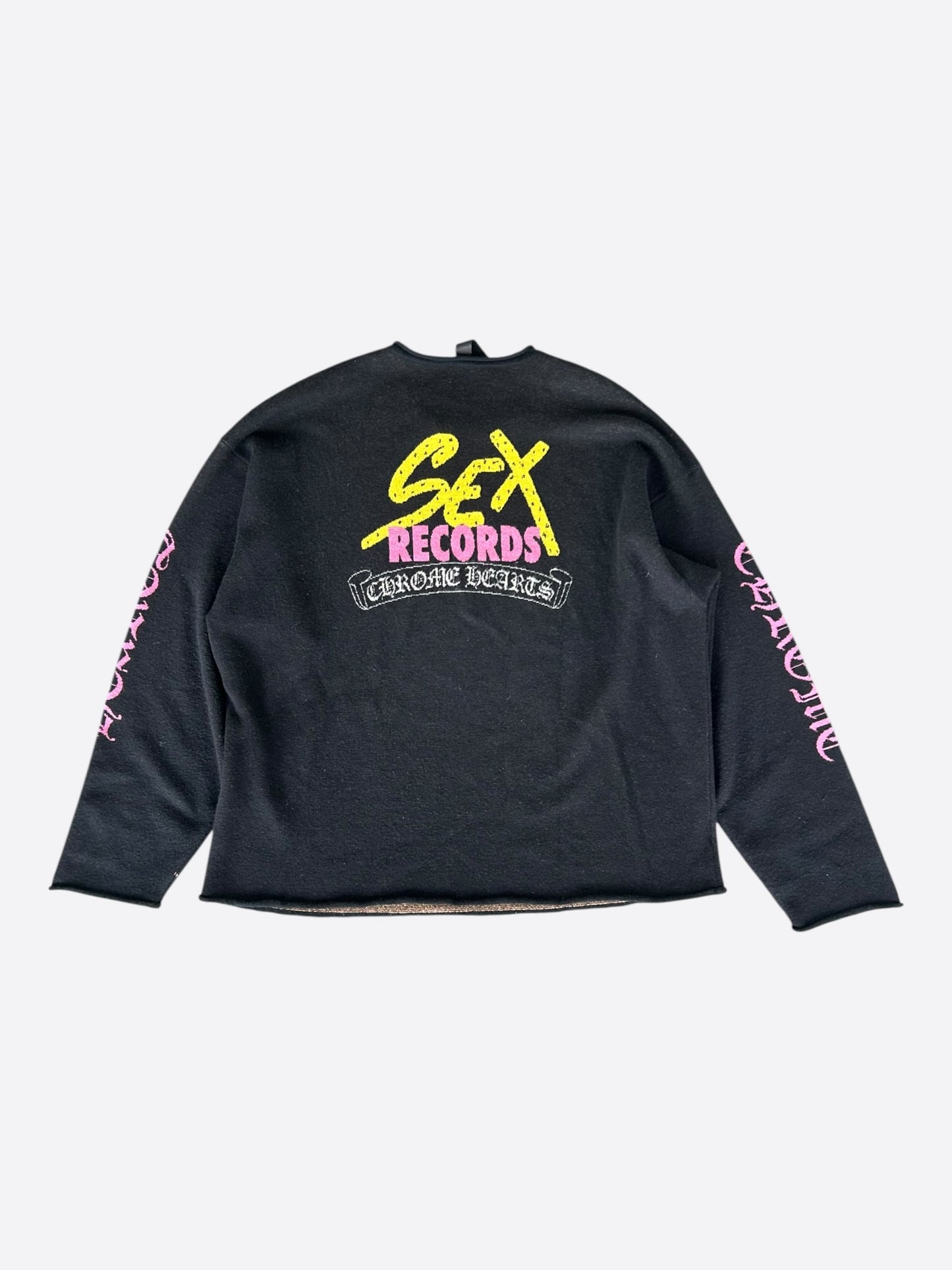 Chrome Hearts Matty Boy Black Sex Records Cashmere Sweater