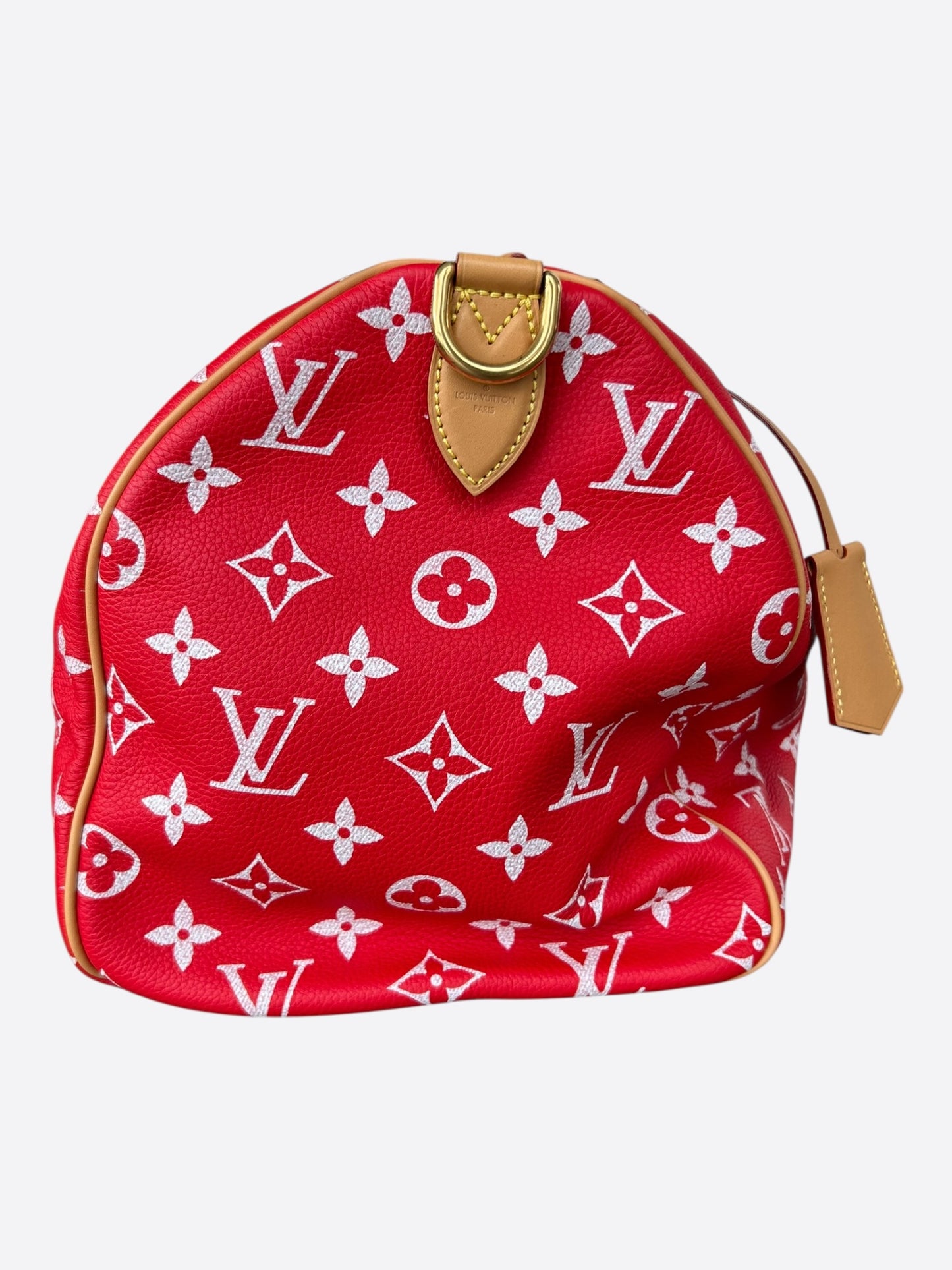 Louis Vuitton Red & White Monogram P9 Speedy 40
