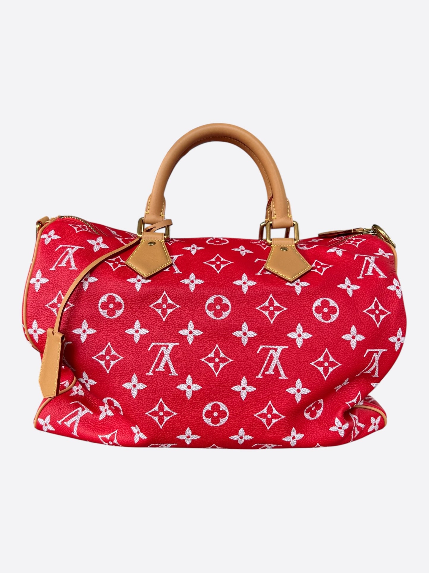 Louis Vuitton Red & White Monogram P9 Speedy 40