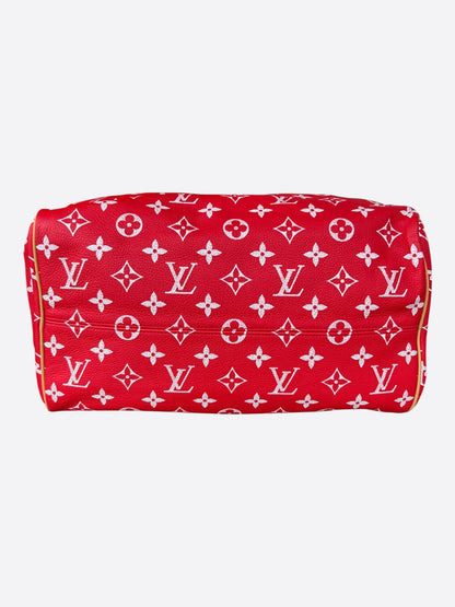 Louis Vuitton Red & White Monogram P9 Speedy 40