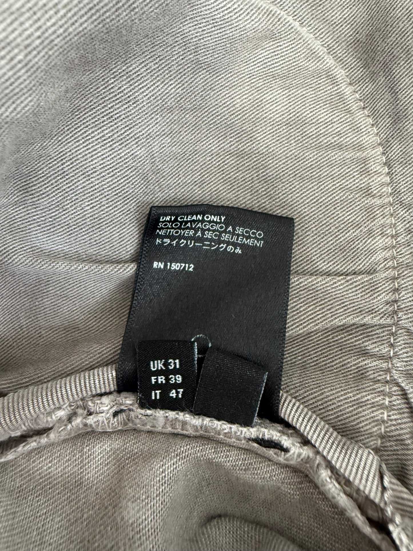 Amiri Light Grey Patch MX1 Jeans
