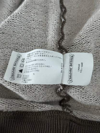 Chrome Hearts Olive & Black Embroidered Dagger Logo Zip Up Hoodie