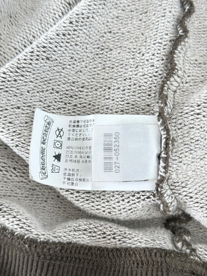 Chrome Hearts Olive & Black Embroidered Dagger Logo Zip Up Hoodie