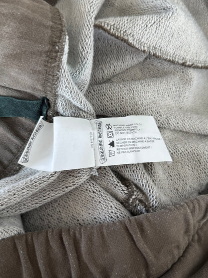 Chrome Hearts Olive & Black Embroidered Dagger Logo Sweatpants