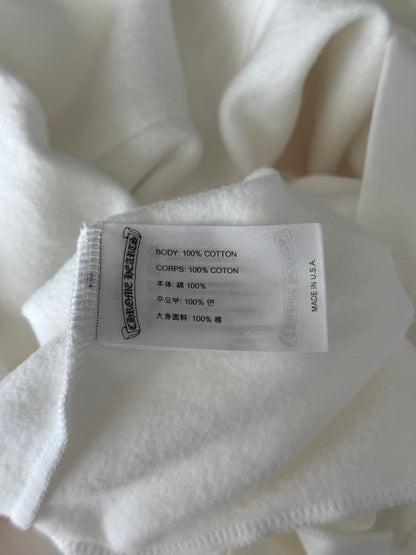 Chrome Hearts White & Pink Horseshoe Logo Hoodie