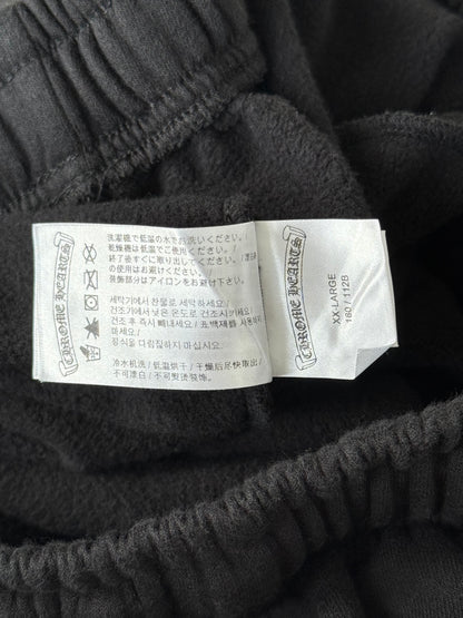 Chrome Hearts Black & White Horseshoe Logo Sweatpants