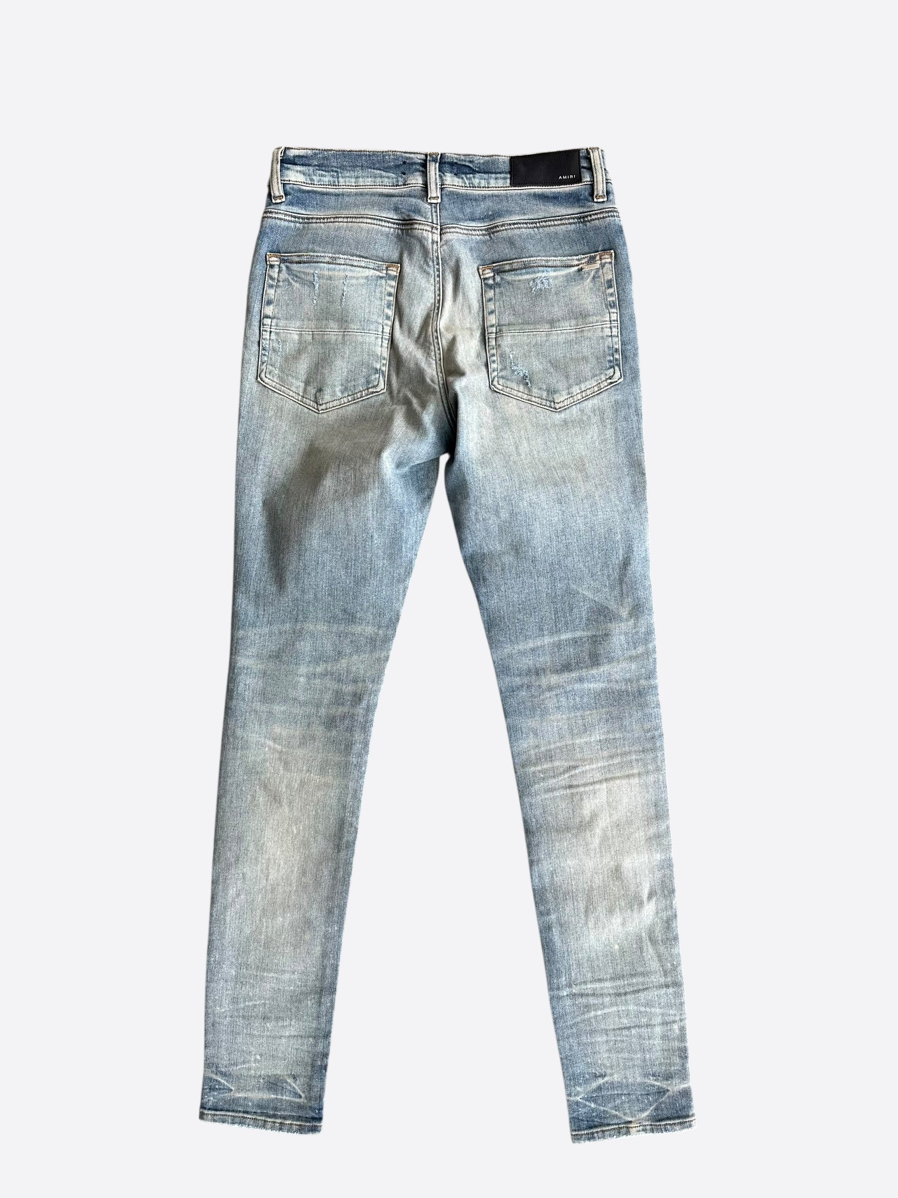 Amiri Clay Indigo & Blue Bandana Patch MX1 Jeans – Savonches
