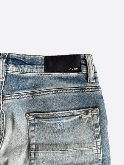 Amiri Clay Indigo & Blue Bandana Patch MX1 Jeans
