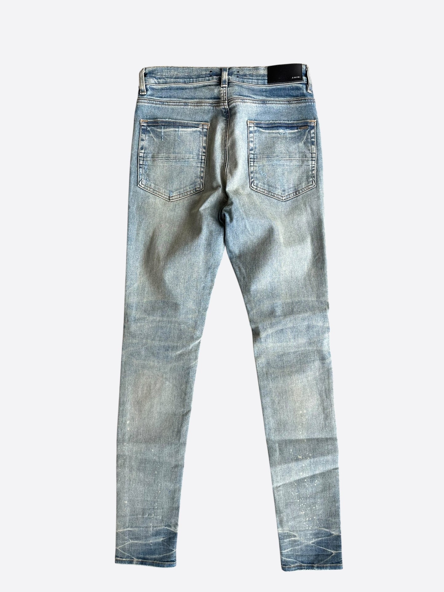 Amiri Clay Indigo & Blue Bandana Patch MX1 Jeans