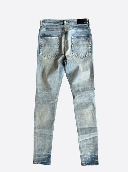 Amiri Clay Indigo & Blue Bandana Patch MX1 Jeans
