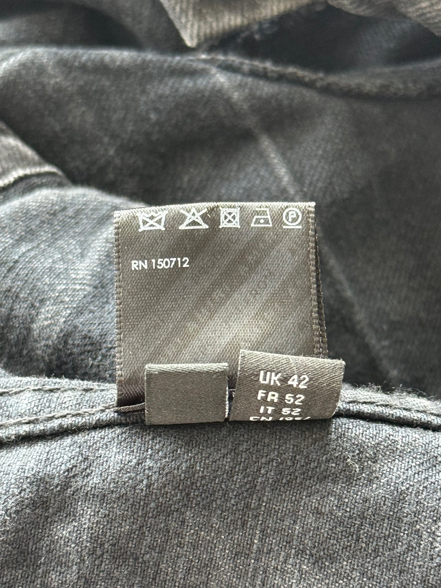 Amiri Vintage Black Distressed Denim Jacket