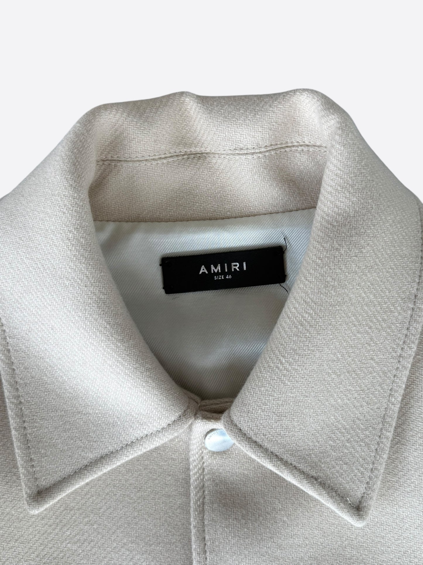 Amiri Beige & Brown Bones Varsity Jacket