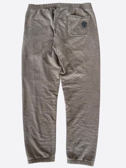 Chrome Hearts Olive & Black Embroidered Dagger Logo Sweatpants