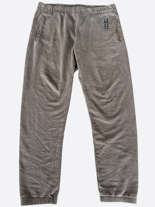 Chrome Hearts Olive & Black Embroidered Dagger Logo Sweatpants