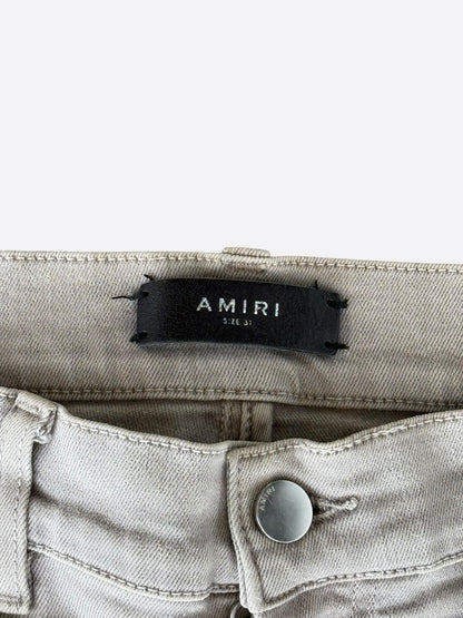 Amiri Light Grey Patch MX1 Jeans