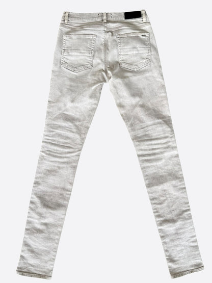 Amiri Light Grey Patch MX1 Jeans