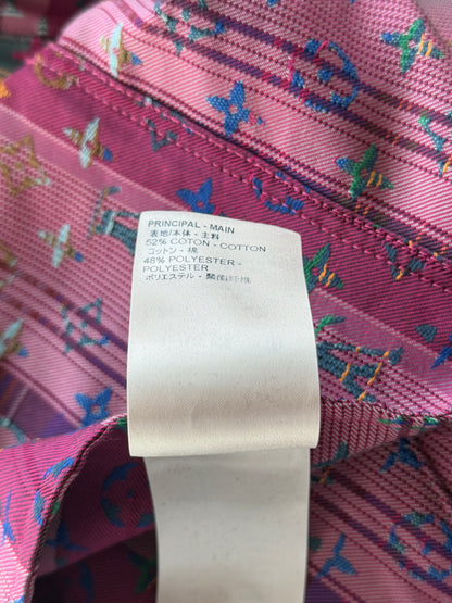 Louis Vuitton Multicolor Plaid & Pink Monogram Windbreaker