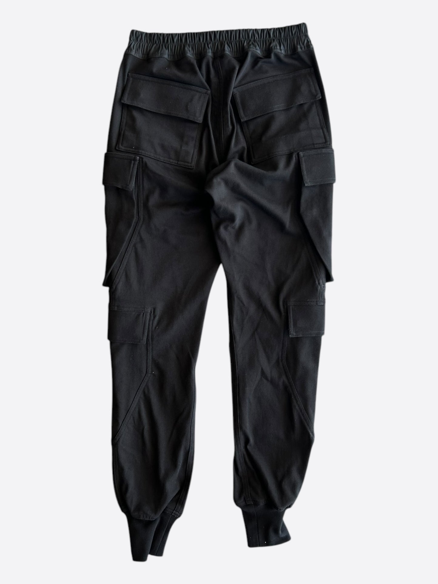 Rick Owens Black Mastodon Mega Cargo Pants