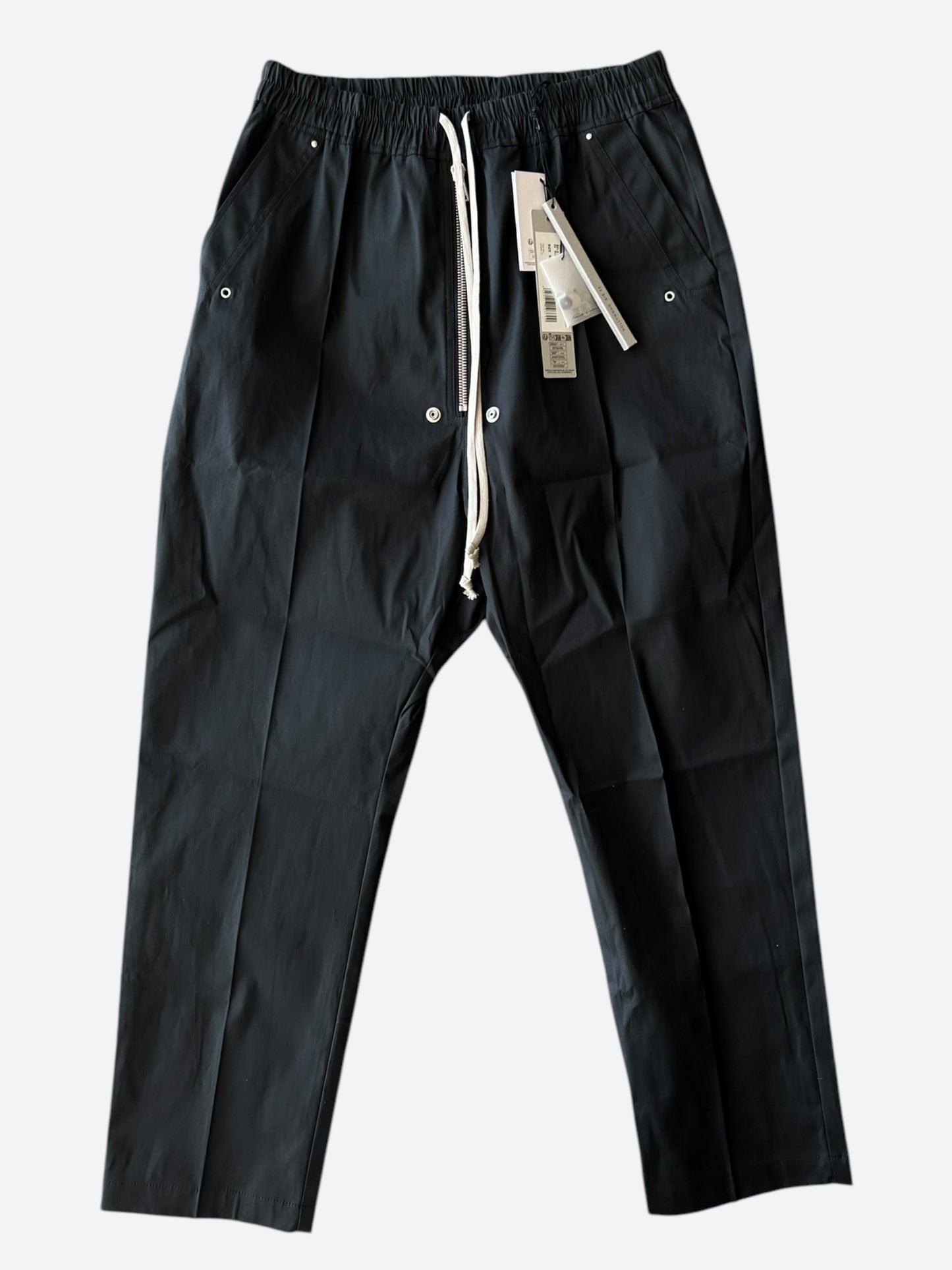 Rick Owens Black Wool Bella Pants