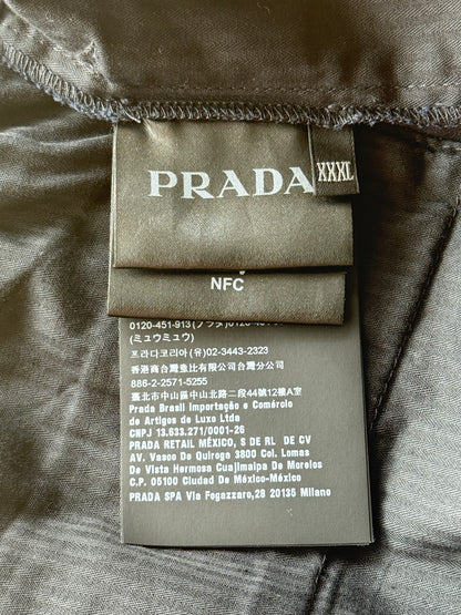 Prada Navy & White Logo Shorts