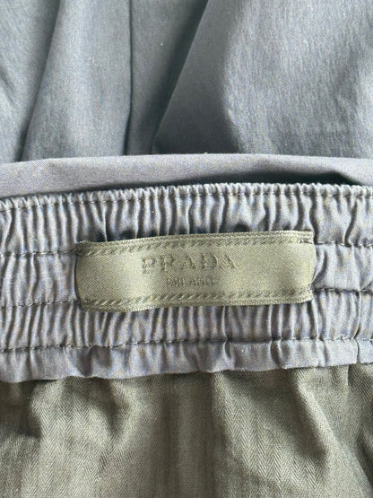 Prada Navy & White Logo Shorts