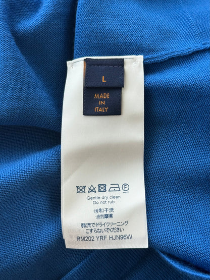 Louis Vuitton Blue & White Cloud Intarsia T-Shirt