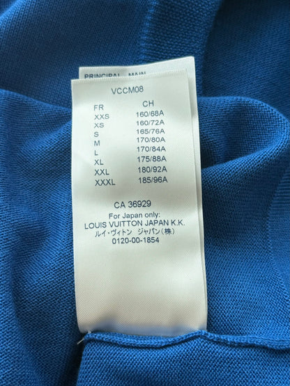 Louis Vuitton Blue & White Cloud Intarsia T-Shirt