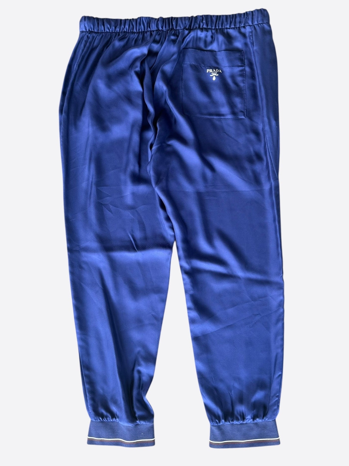 Prada Blue & White Logo Track Pants – Savonches