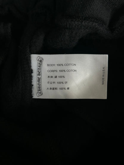 Chrome Hearts Black & White Horseshoe Logo Sweatpants
