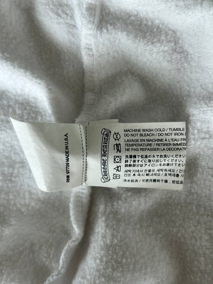 Chrome Hearts White & Black Rolling Stones Horseshoe Logo Zip Up Hoodie
