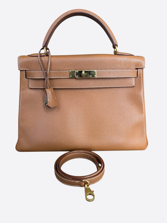 Hermes Gold Togo & Gold Hardware Kelly 28