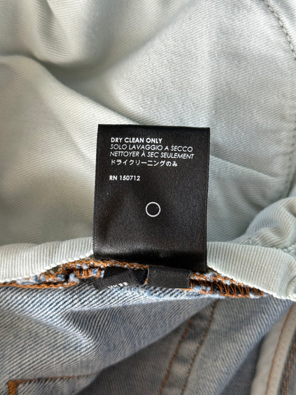 Amiri Light Indigo & White Bandana Patch MX1 Jeans