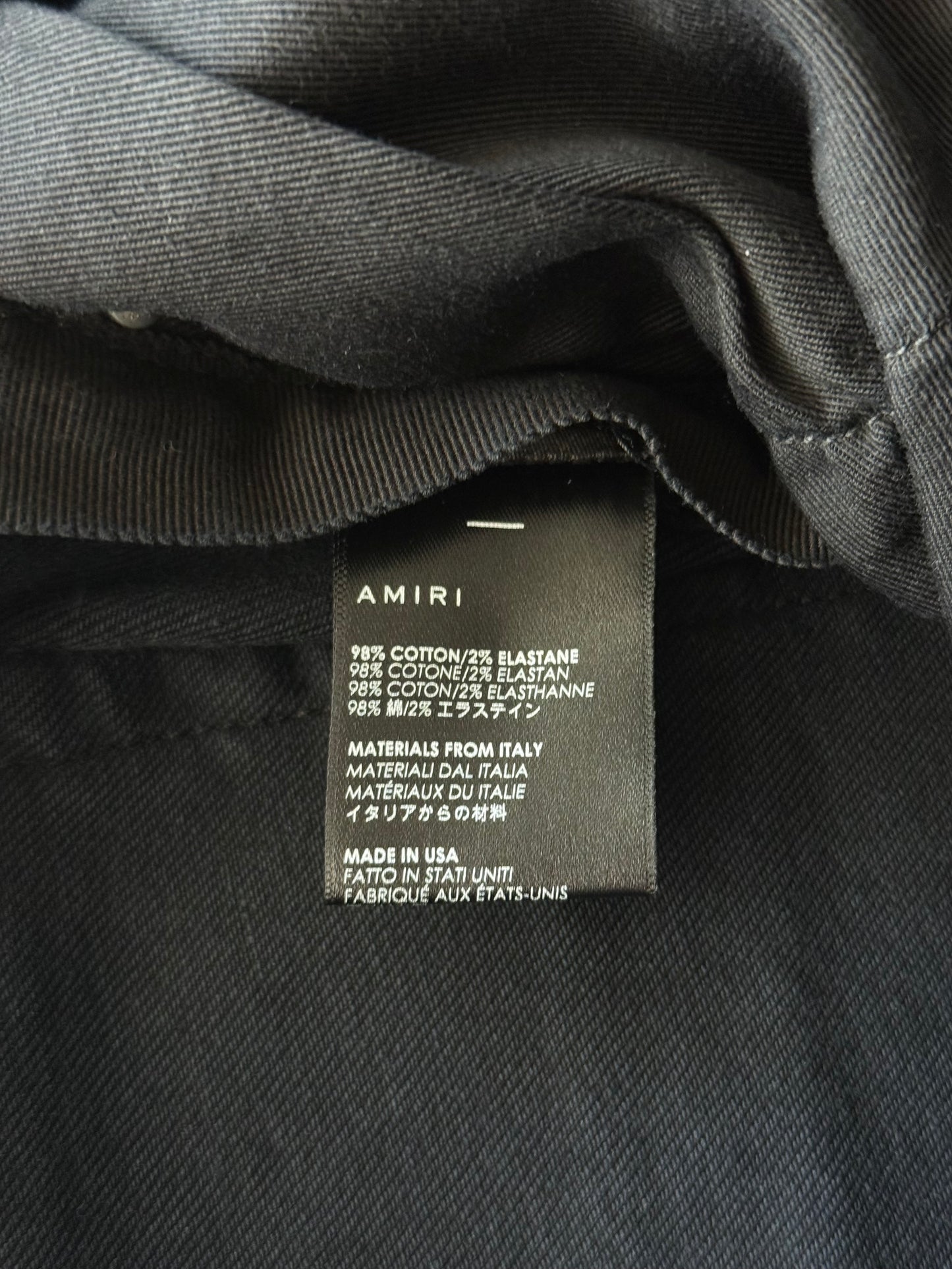 Amiri Black & White Core Applique Logo Jeans