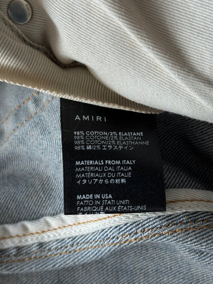 Amiri Blue Denim Core Applique Logo MX1 Jeans